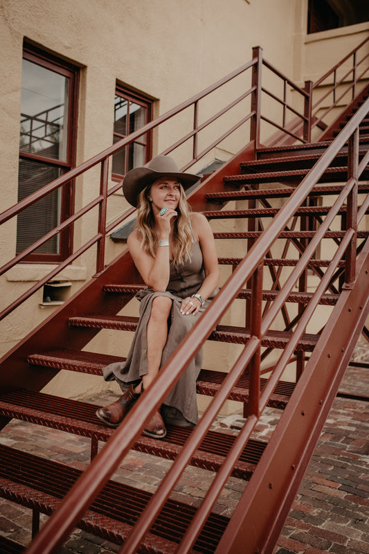 'Angel Eyes' Midi Tiki Dress (S &  L Only)