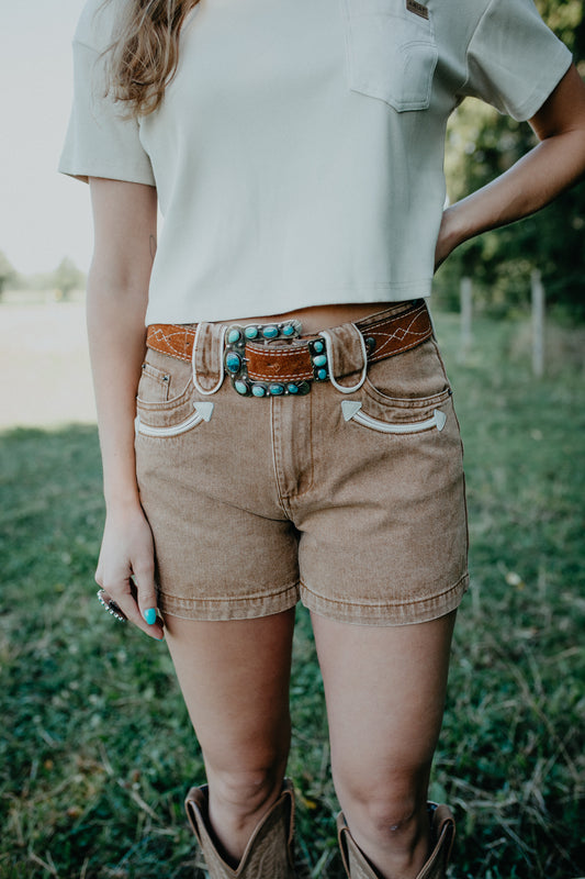 'Jordi' Tan Smiley Shorts (S-XL)