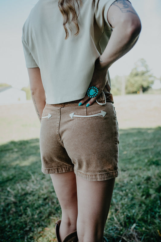 'Jordi' Tan Smiley Shorts (S-XL)