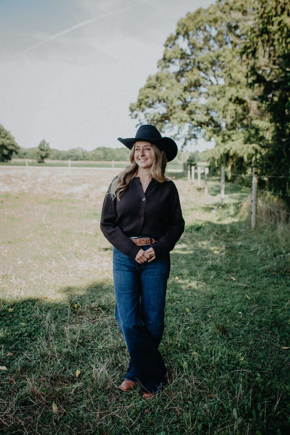 'Belle' Chocolate Ribbed Sweater (XS-L)