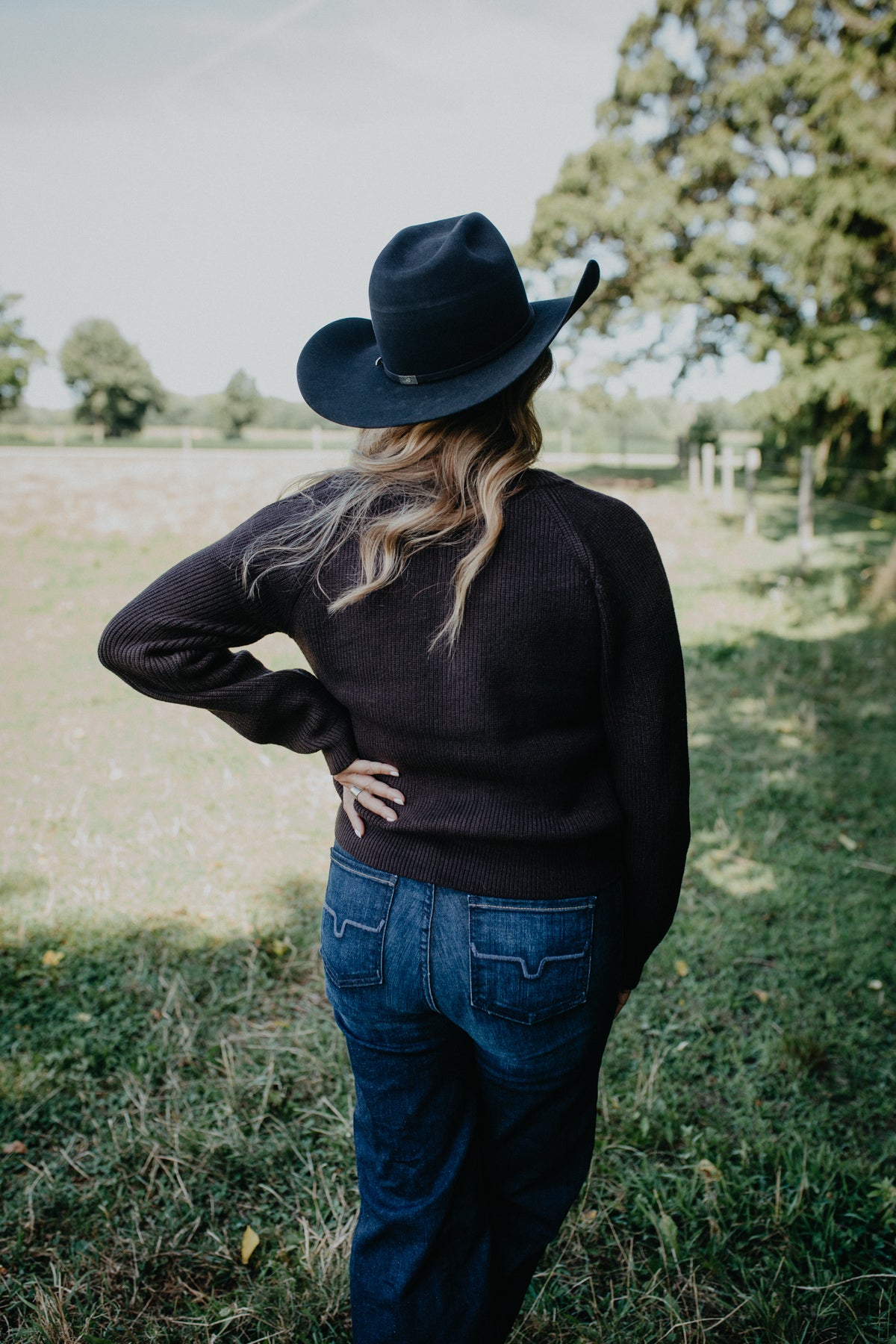 'Belle' Chocolate Ribbed Sweater (XS-L)