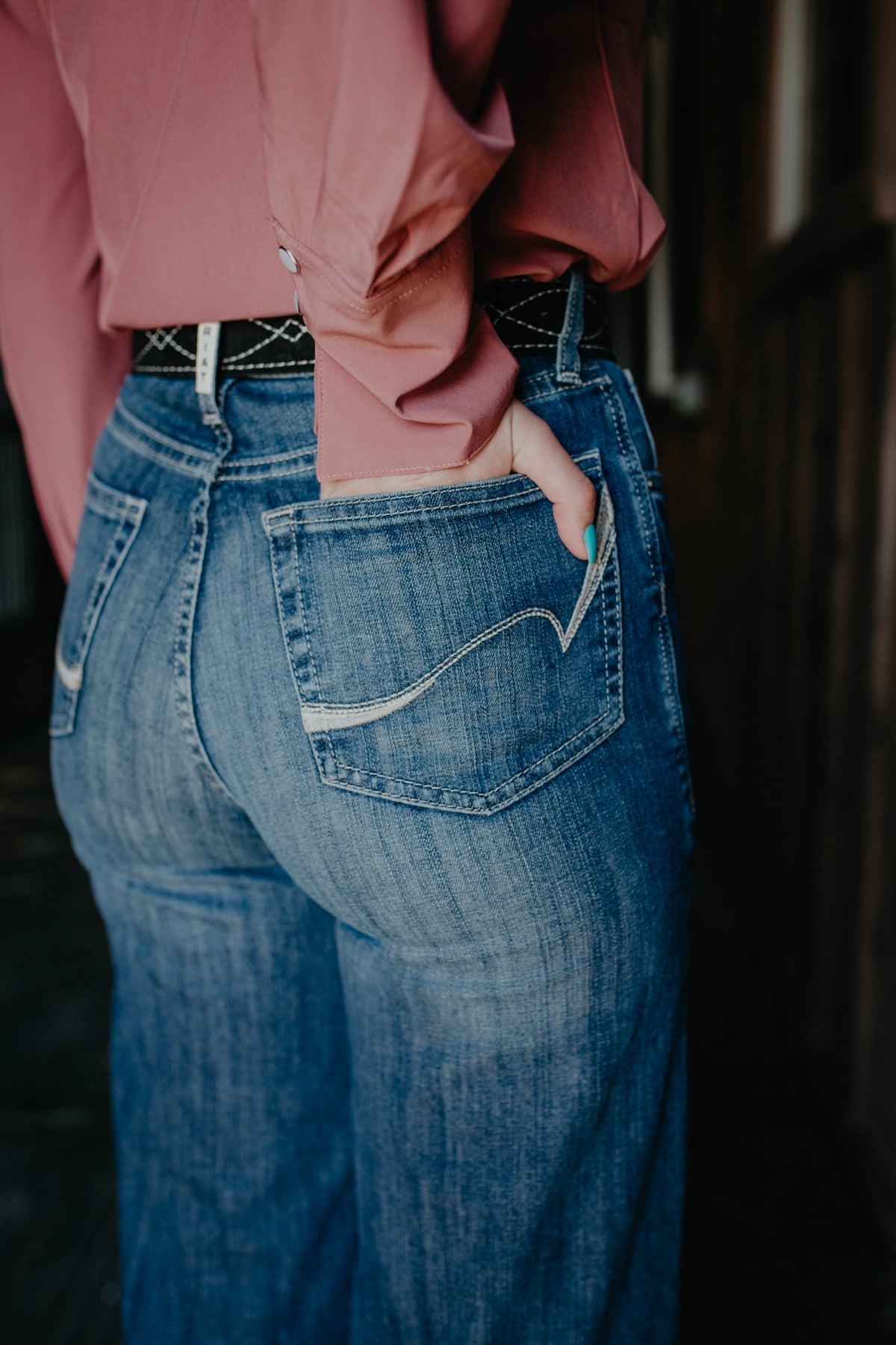 'Rosalie' Ultra High Rise Wide Leg Jean by Ariat (Sizes 25-34)