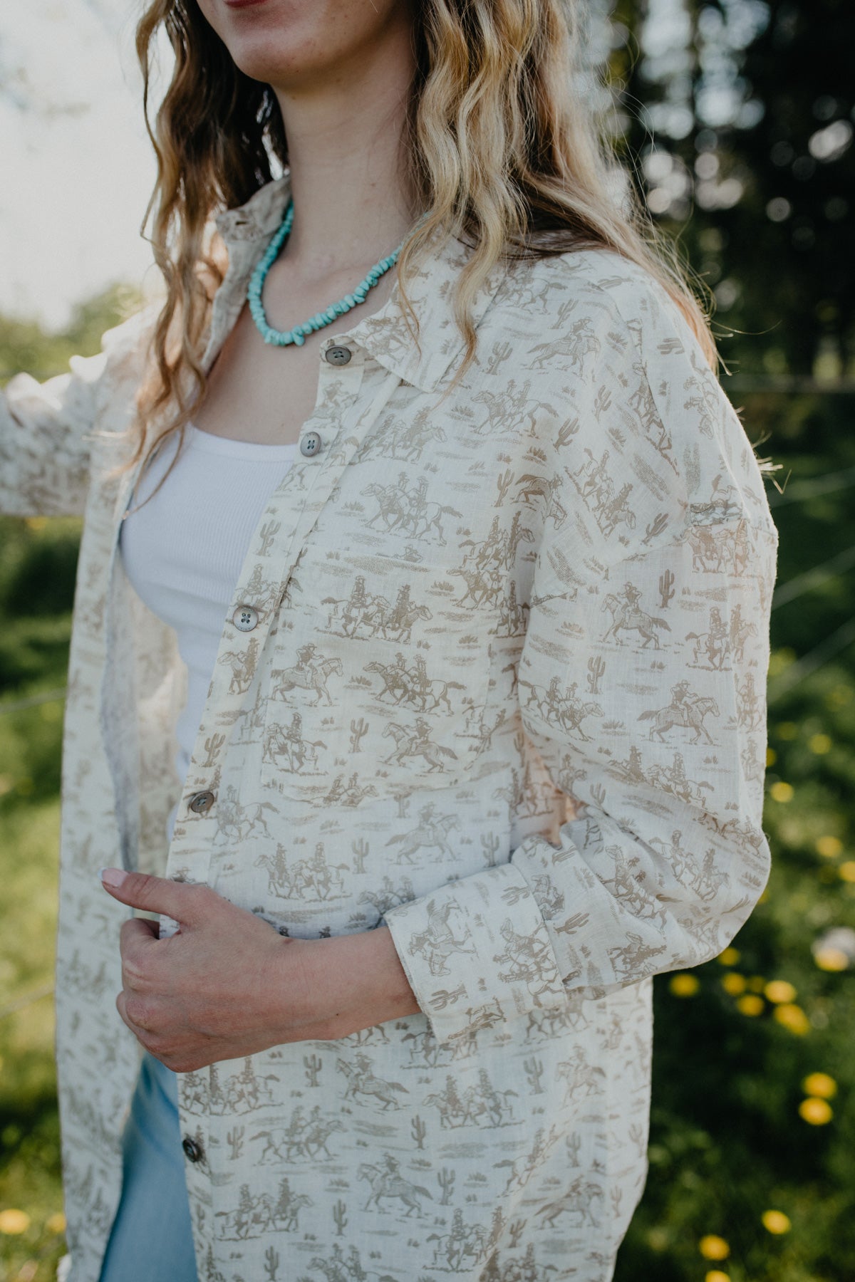 'Lotta' Women's Linen & Cotton Poppy Overshirt (S-L)