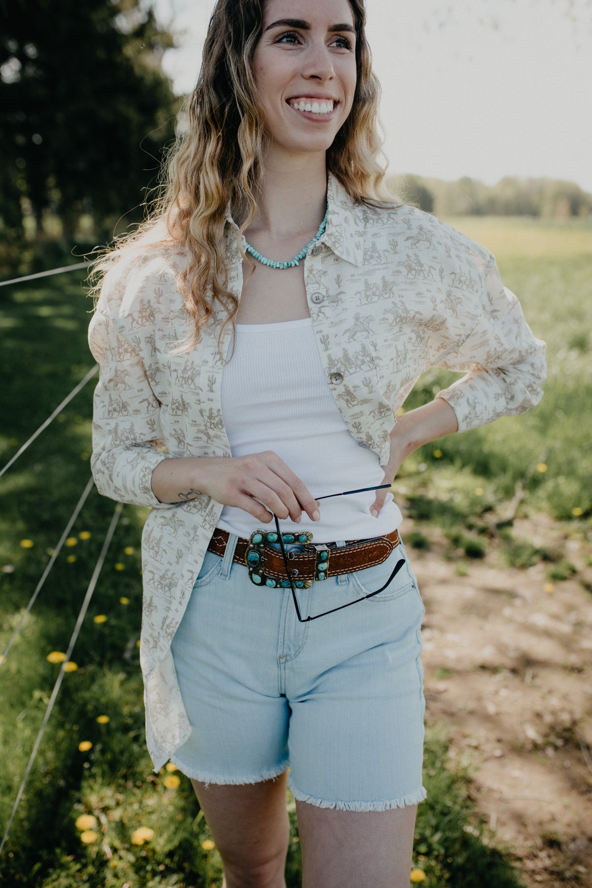 'Lotta' Women's Linen & Cotton Poppy Overshirt (S-L)