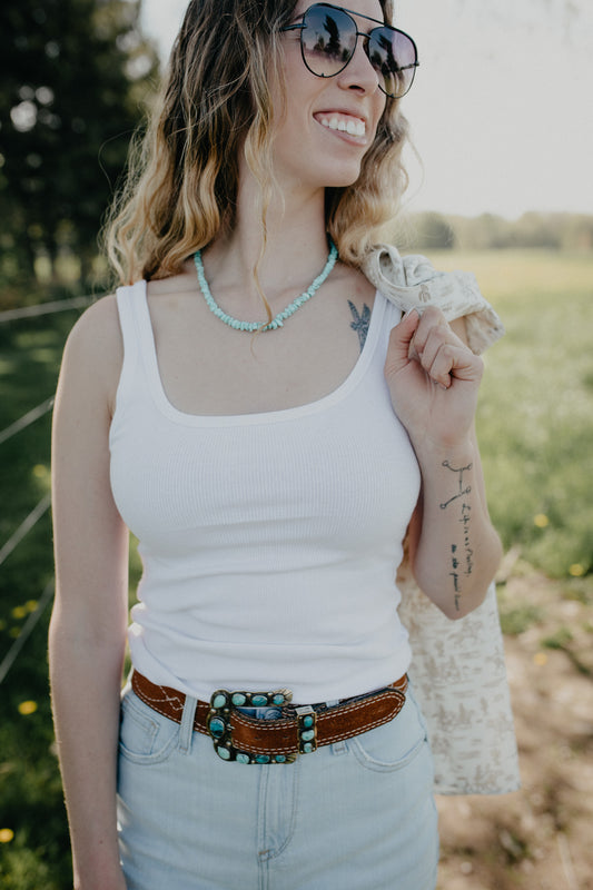 'Audrey' Ribbed Z Supply Tank (2 Colours; XS - L)