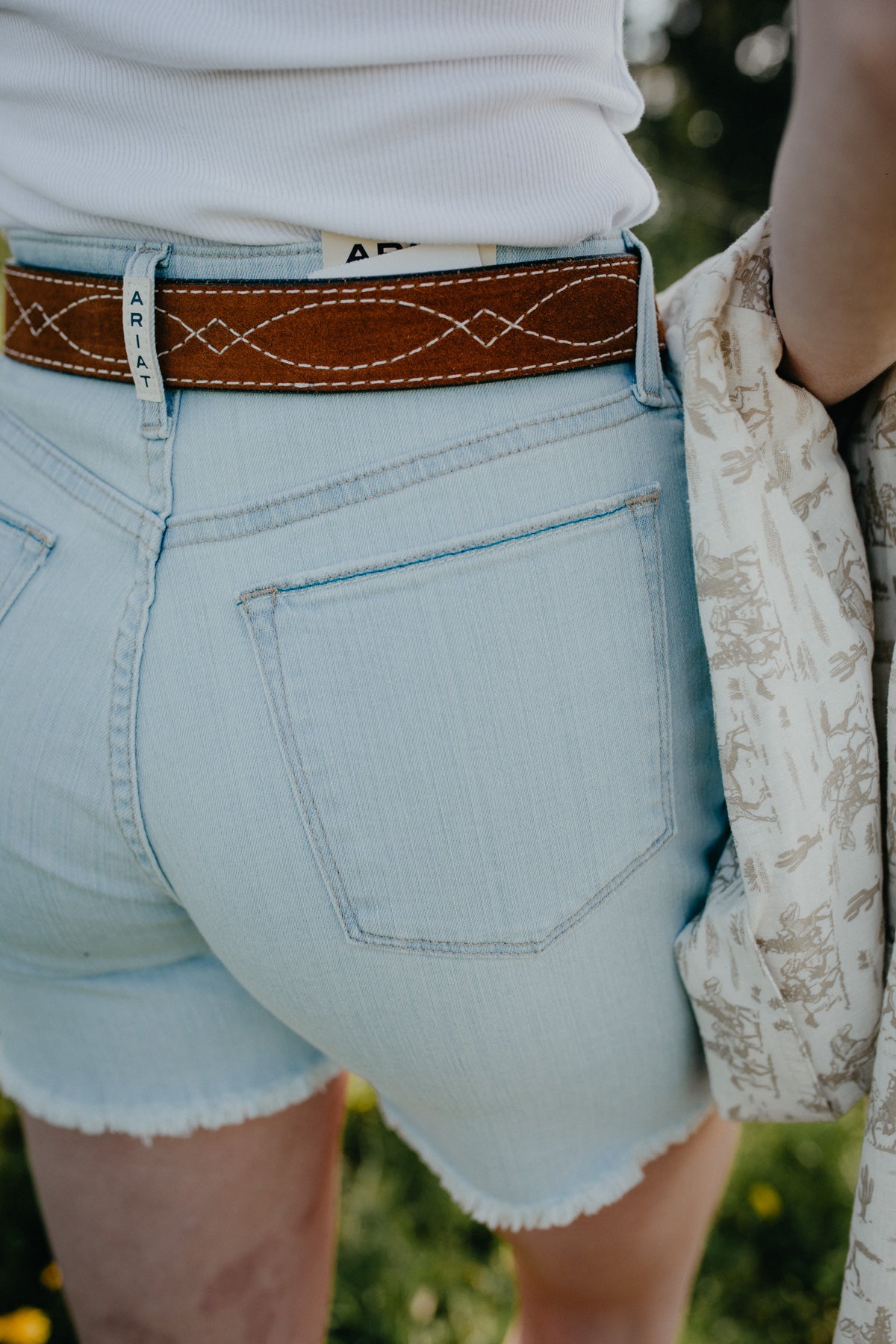 'Nyla' Ariat High Rise 5" Inseam Denim Shorts (24-33)