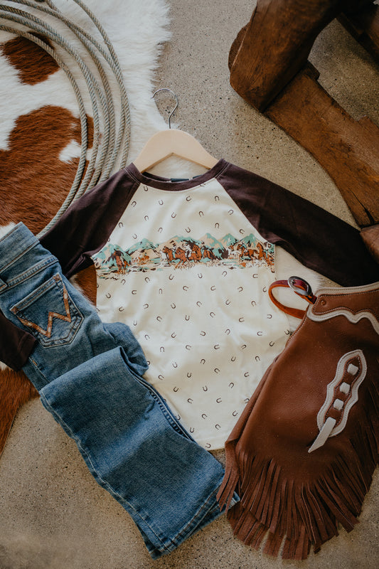 'Gabby' Girls Cruel Denim Raglan Long Sleeve (XS,S, XL & XXL)