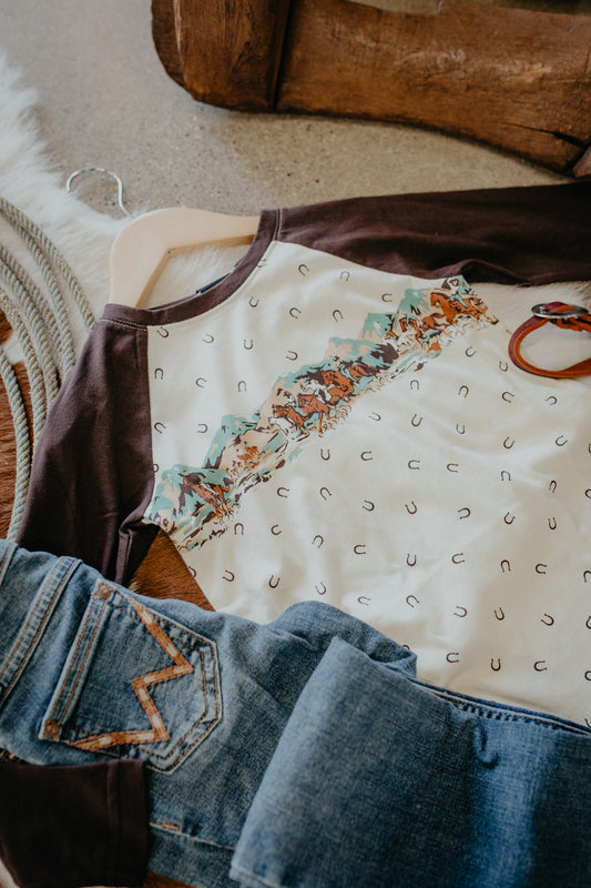 'Gabby' Girls Cruel Denim Raglan Long Sleeve (XS,S, XL & XXL)