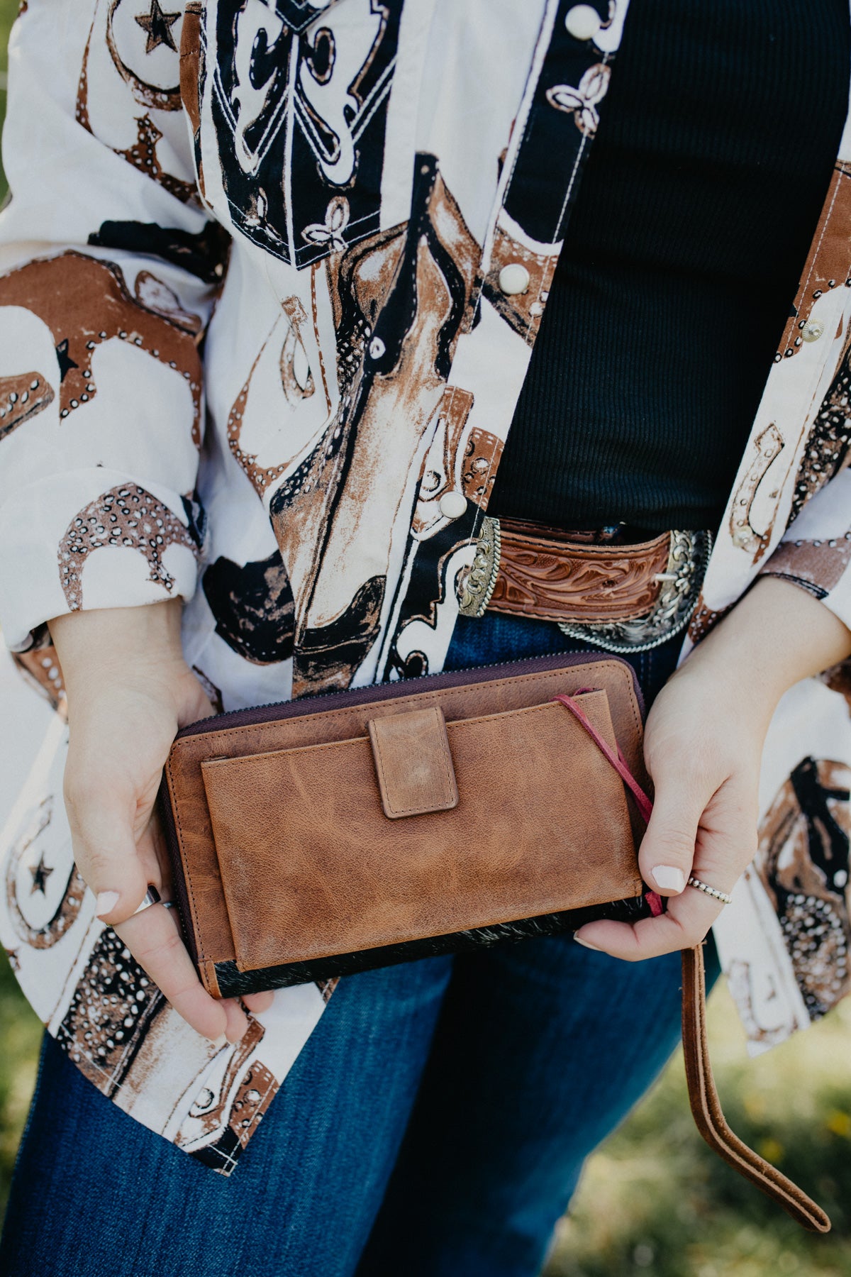 Vaquero Concho Bentley Cowhide Wallet by STS Ranchwear