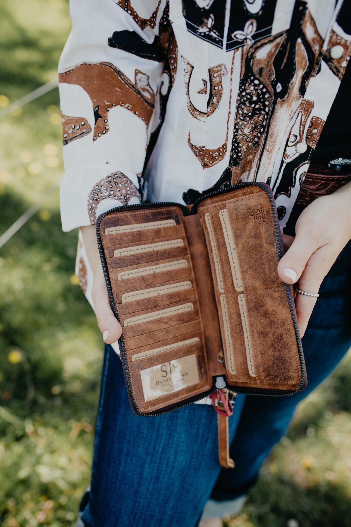 Vaquero Concho Bentley Cowhide Wallet by STS Ranchwear