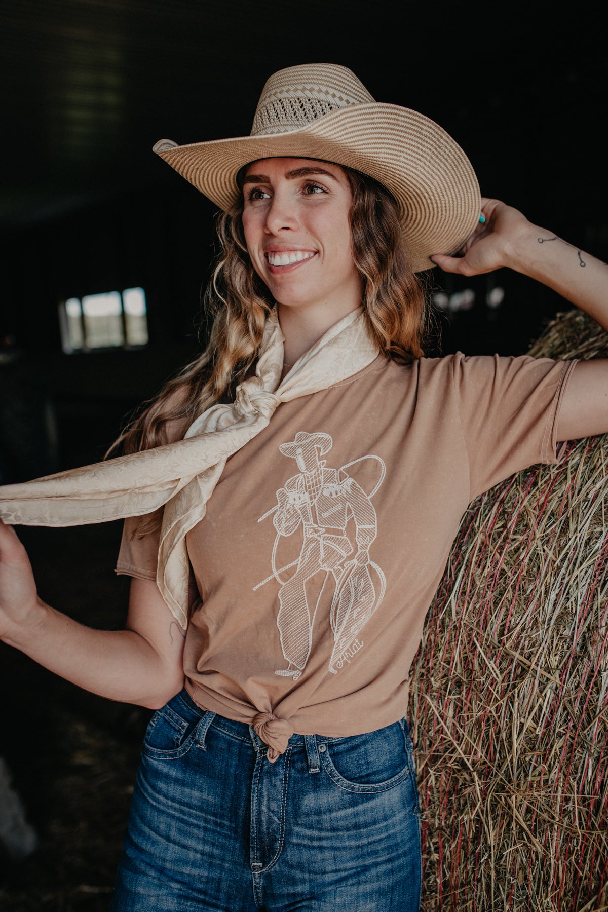 'Buckaroo' Ariat T Shirt Toasted Coconut (XS-XXL)