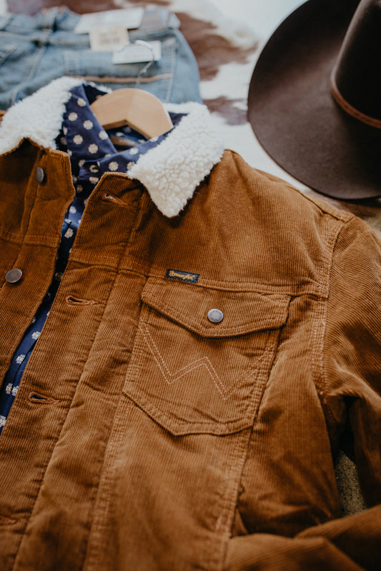 'Tim' Wrangler Men's Corduroy Sherpa Lined Jacket (S-XXL)