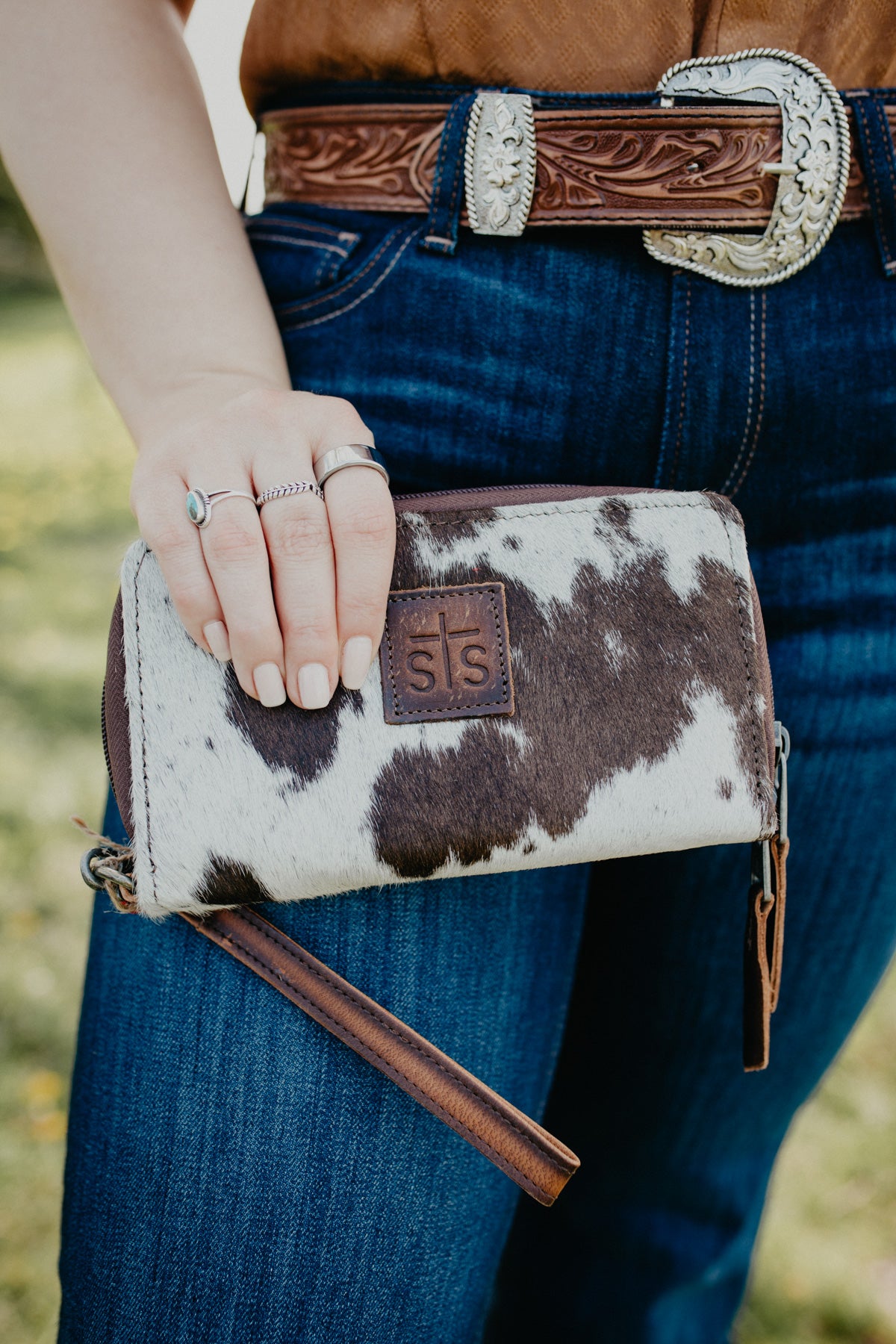 Vaquero Concho Cowhide Kacy Organizer Wallet by STS Ranchwear