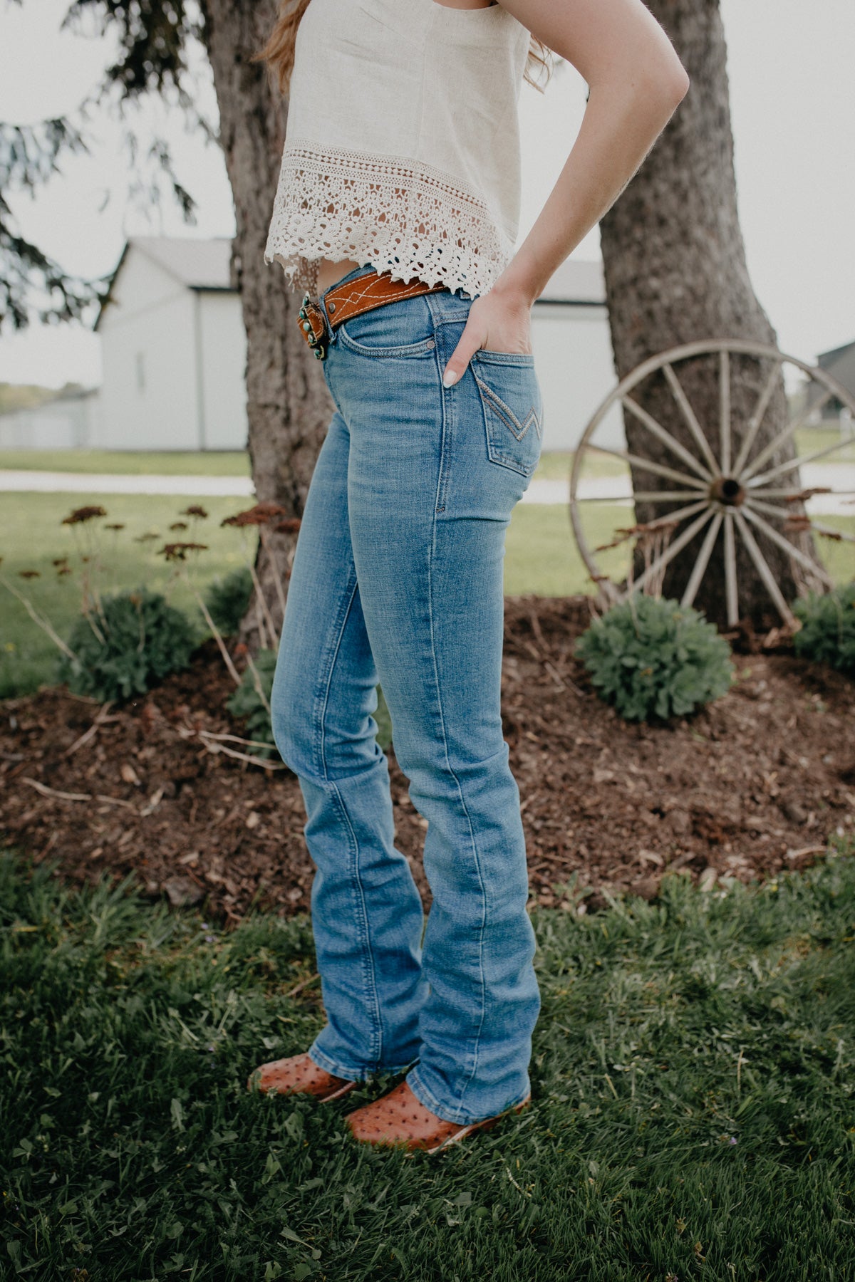 'Aubree' Wrangler Willow Mid Rise Bootcut (24-35)