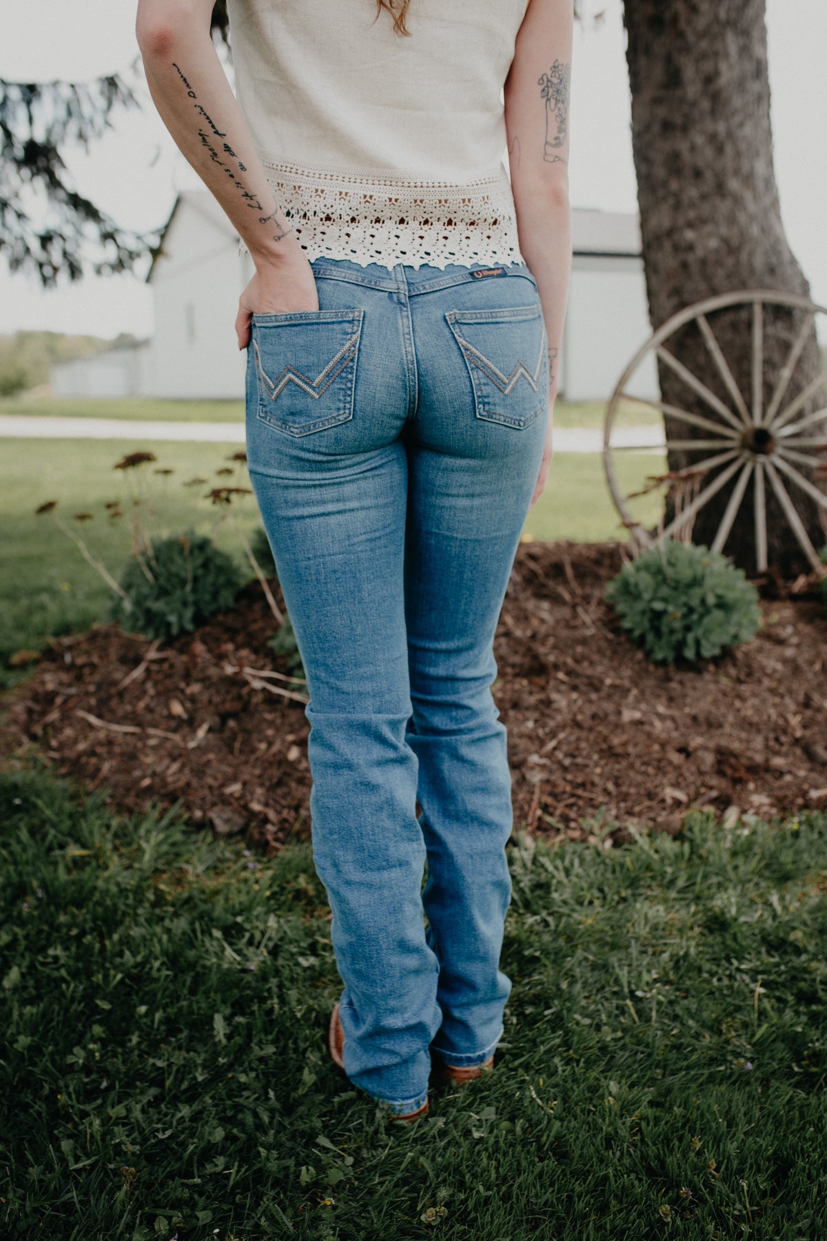 'Aubree' Wrangler Willow Mid Rise Bootcut (24-35)