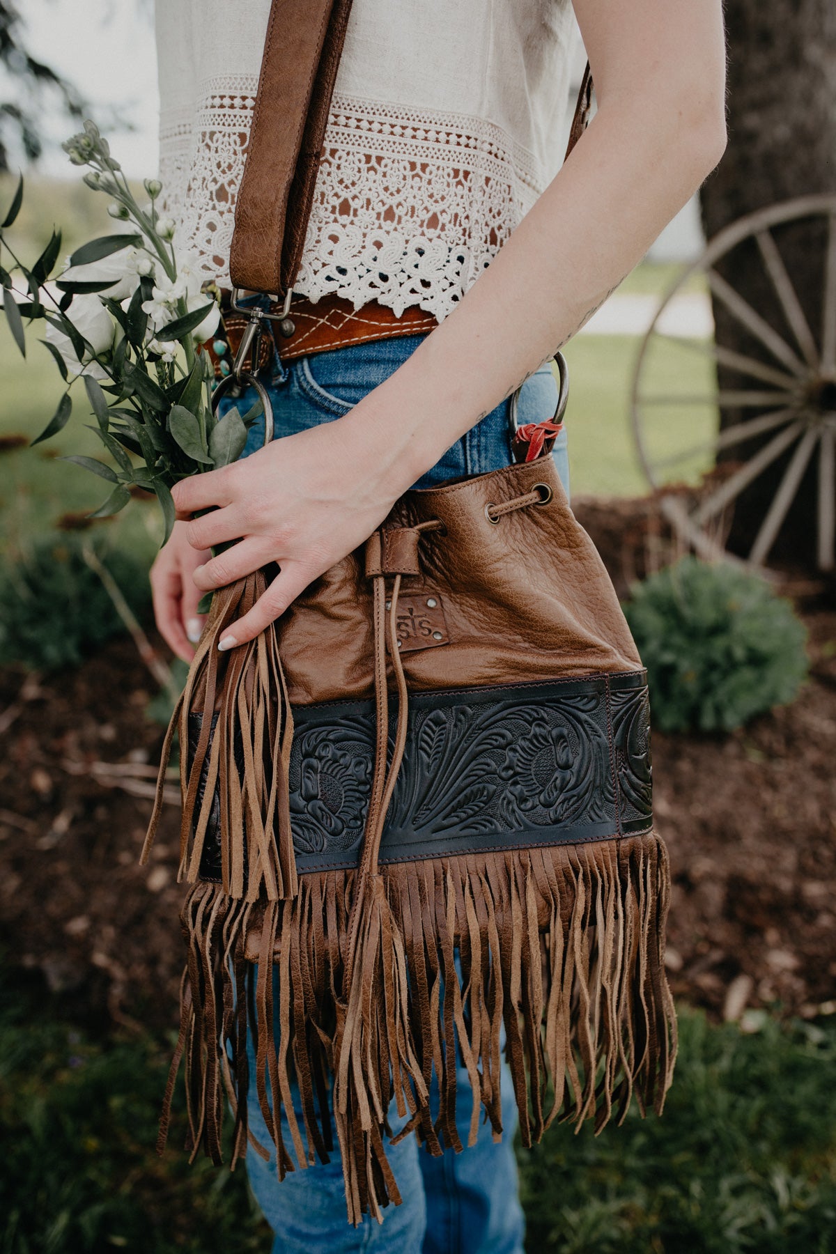 Boho Cowgirl Bucket Bag Purse by STS Ranchwear