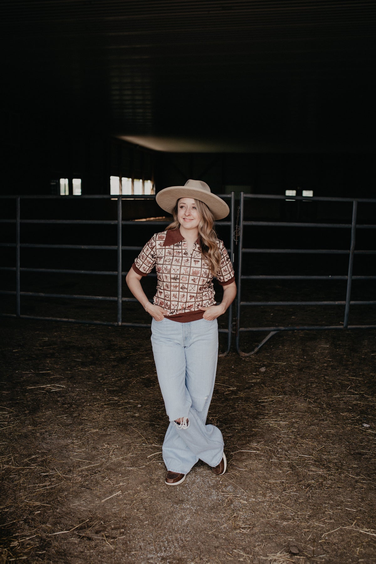 'Janna' Ultra High Rise Tomboy Wide Leg Jean by Ariat (Sizes 24-34)