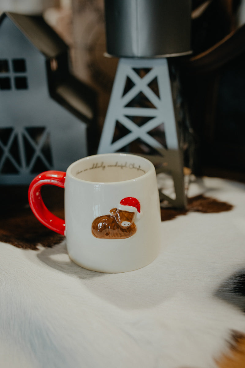 Christmas Highland Ceramic Mug