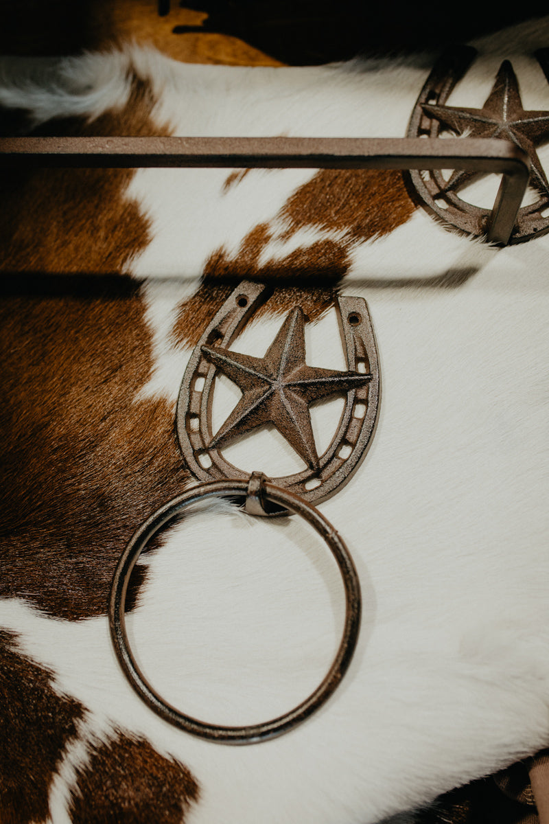 Rustic Cast Iron Towel Ring (2 Options)