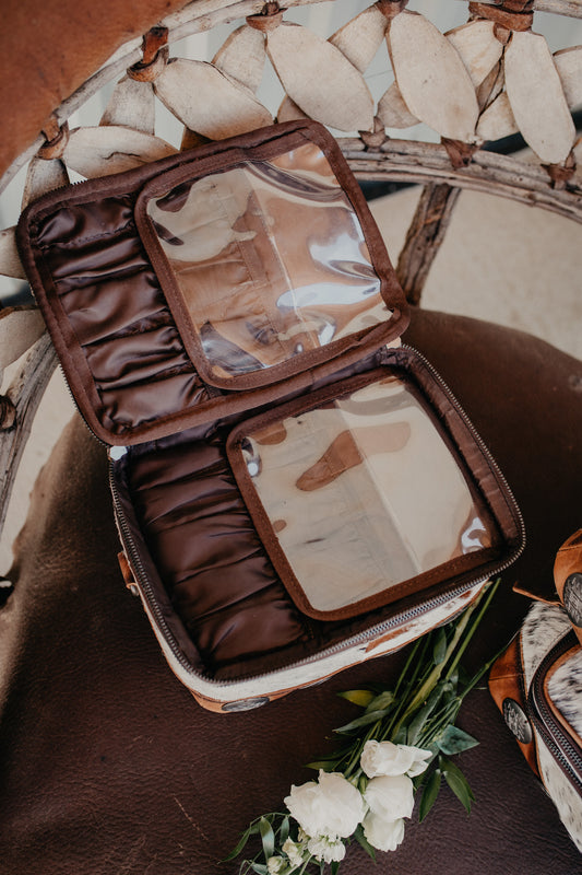 Vaquero Concho Glamour Cowhide Makeup Bag by STS Ranchwear