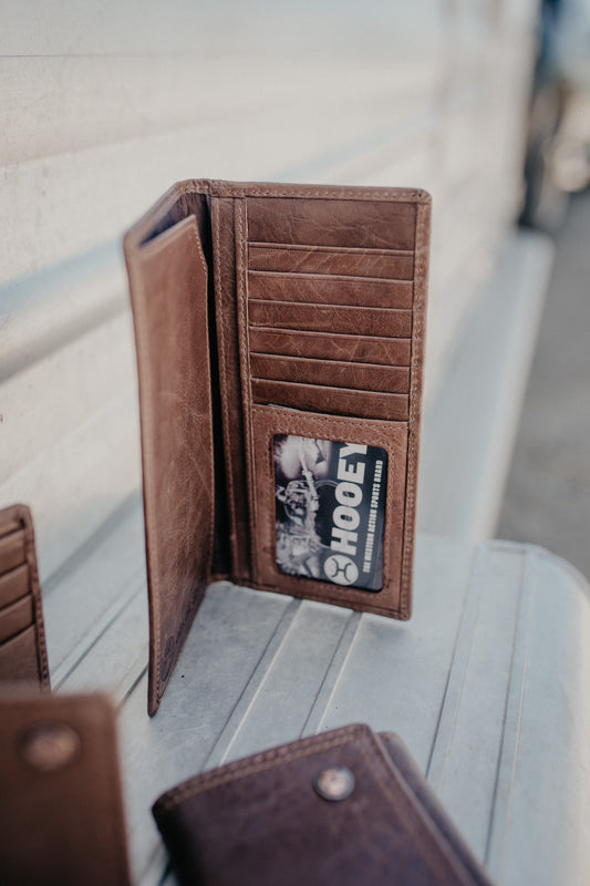 Hooey Classic Smooth Leather Rodeo Wallet (HW001-BR)