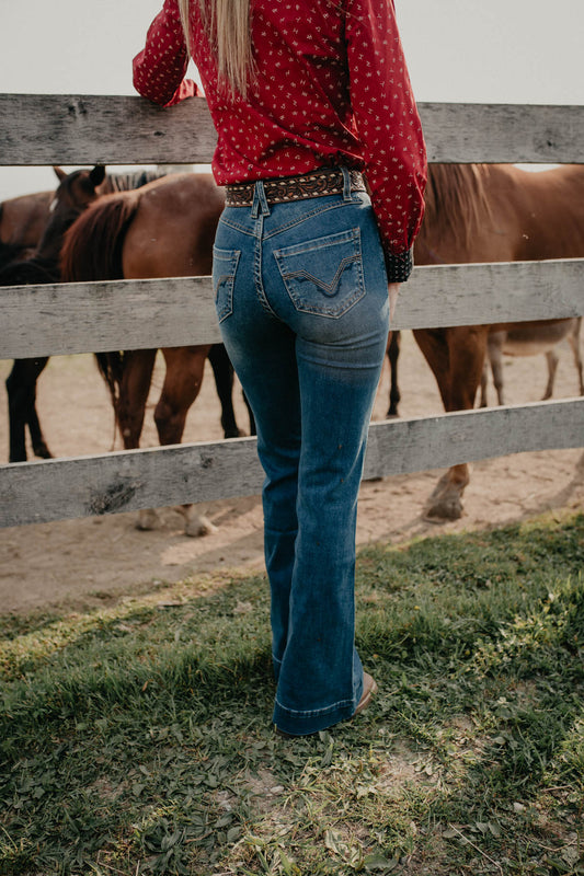 'Lettie' Curved Yoke High Rise Trouser by Rock and Roll (Sizes 32/32, 33/32 only)