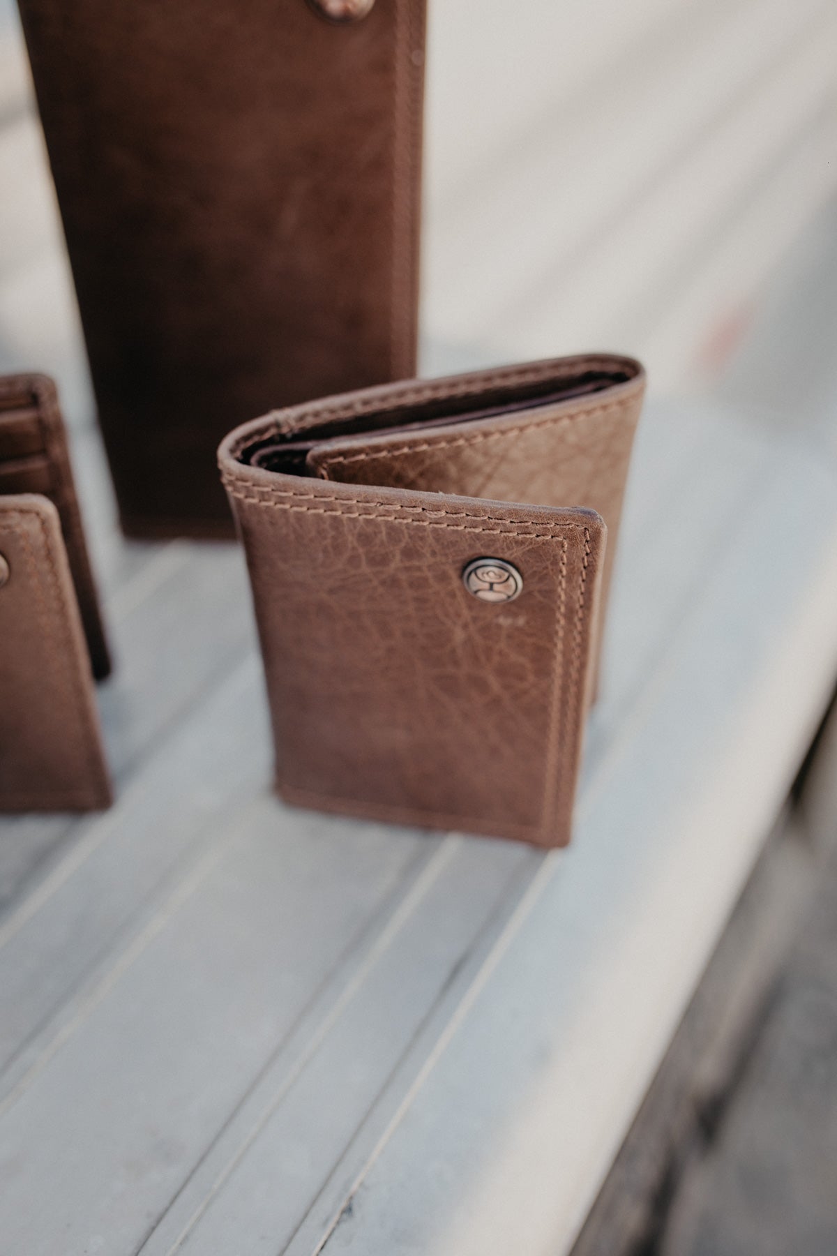 Hooey Classic Smooth Leather Trifold Wallet