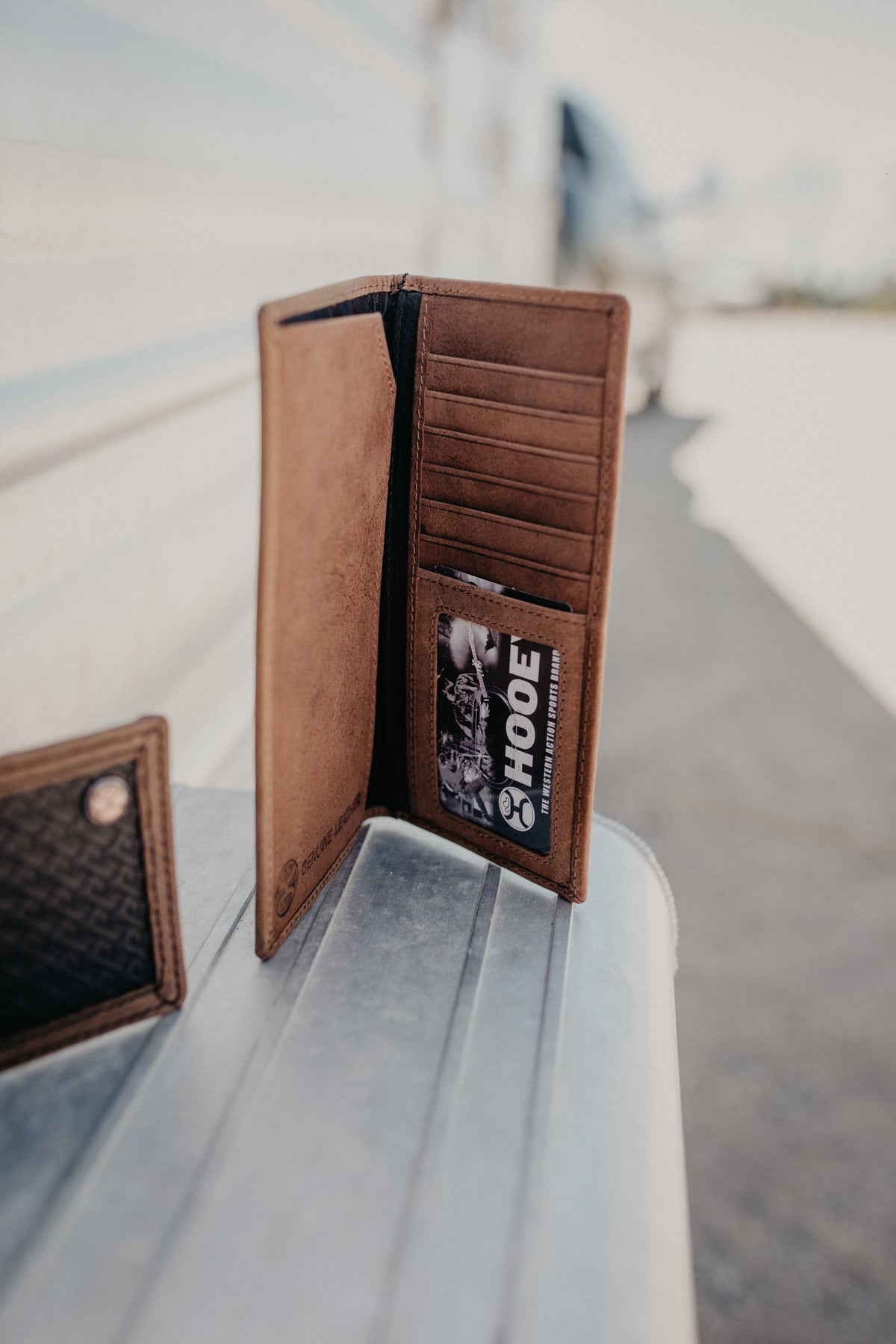 Hooey Black Basketweave Leather Rodeo Wallet (HW020-BK)