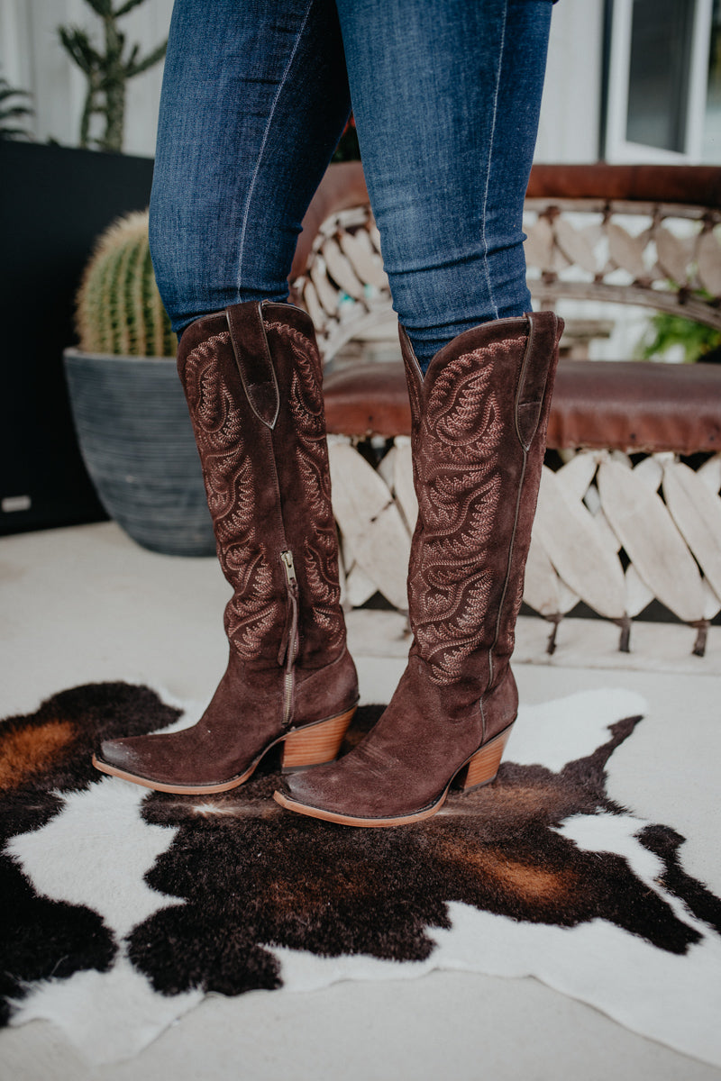 Women's Laramie X Toe French Roast Suede (Sizes 6-11)