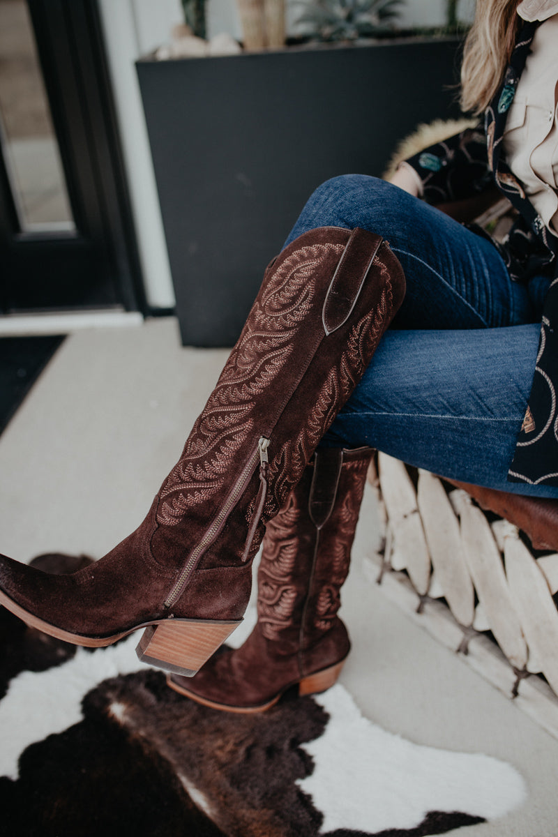 Women's Laramie X Toe French Roast Suede (Sizes 6-11)