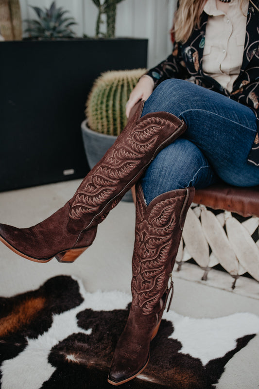 Women's Laramie X Toe French Roast Suede (Sizes 6-11)