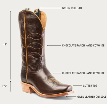 13" Hyer Men's MAIZE Brown Boot (12 EE Only)