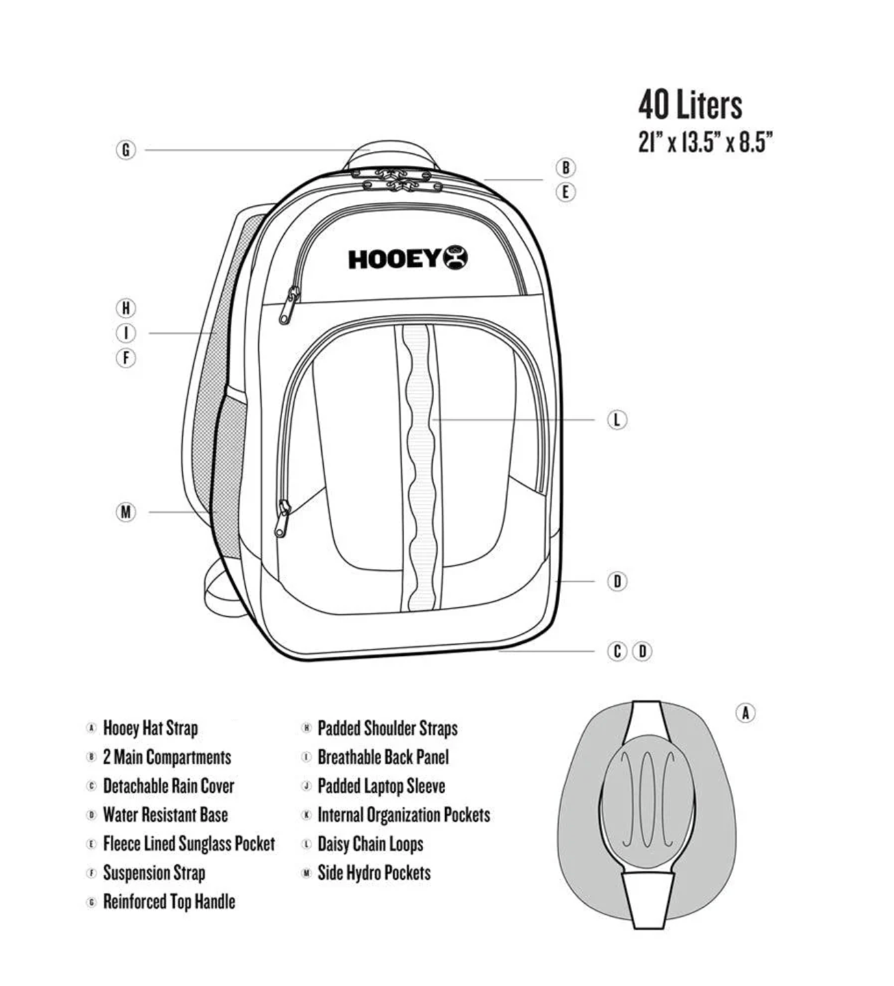 Hooey "Ox" Brown & Grey Aztec Backpack