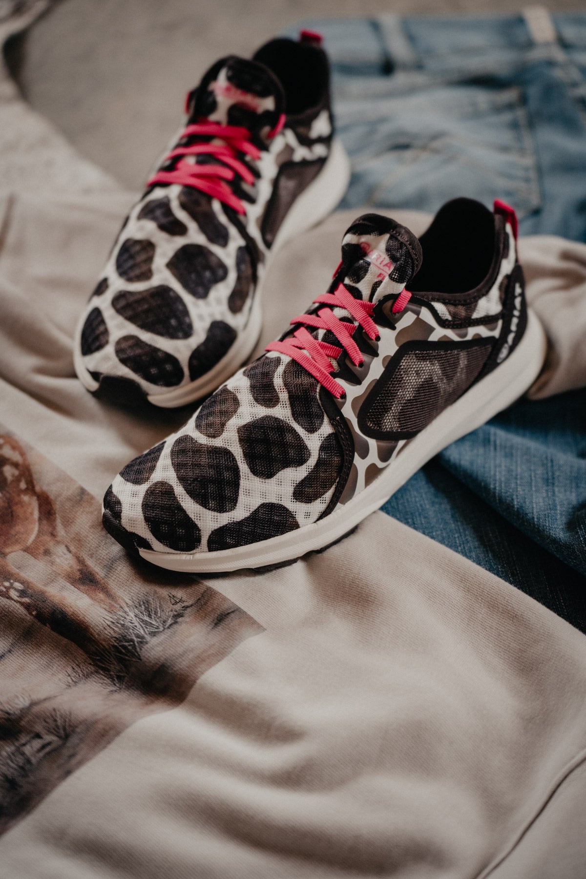 Ariat Cowprint Athletic Trainer Shoe (Sizes 6 ONLY)