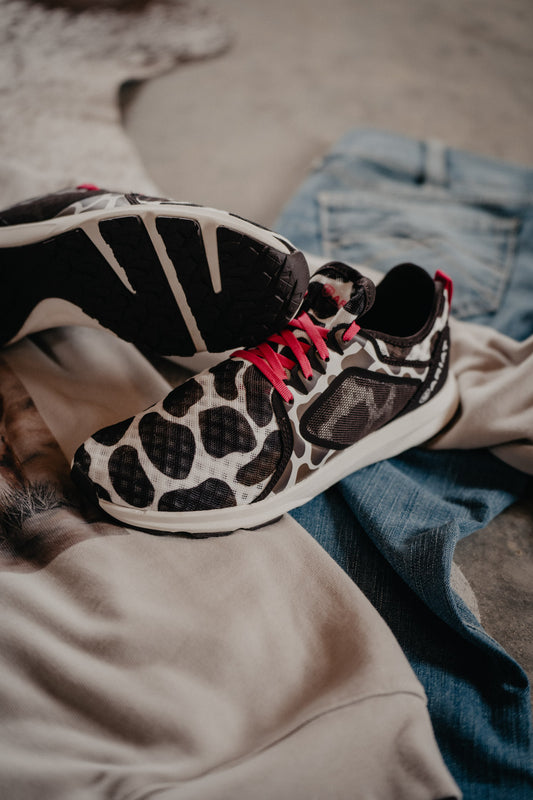Ariat Cowprint Athletic Trainer Shoe (Sizes 6 ONLY)