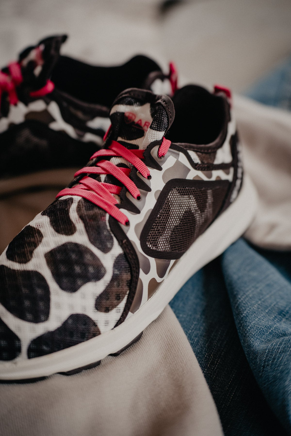 Ariat Cowprint Athletic Trainer Shoe (Sizes 6 ONLY)