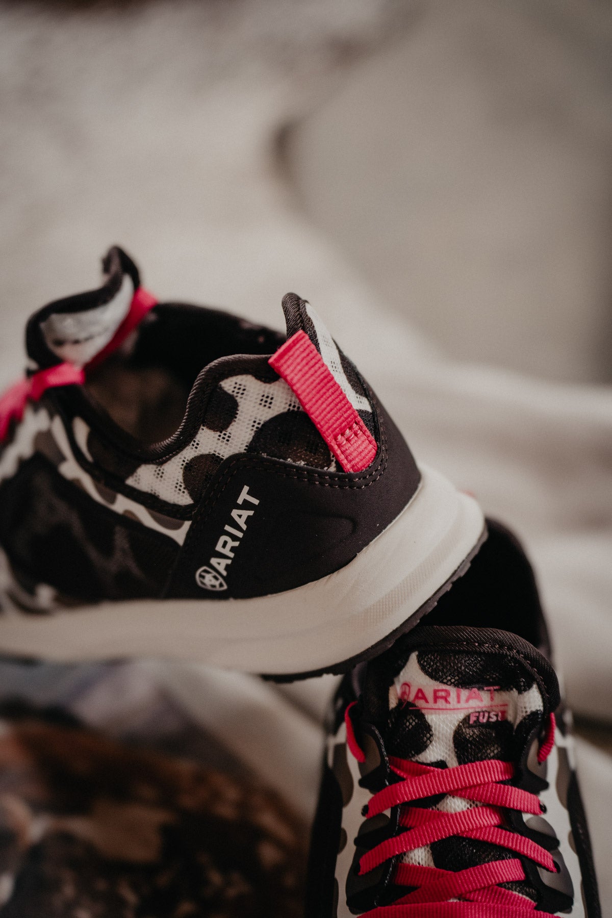 Ariat Cowprint Athletic Trainer Shoe (Sizes 6 ONLY)