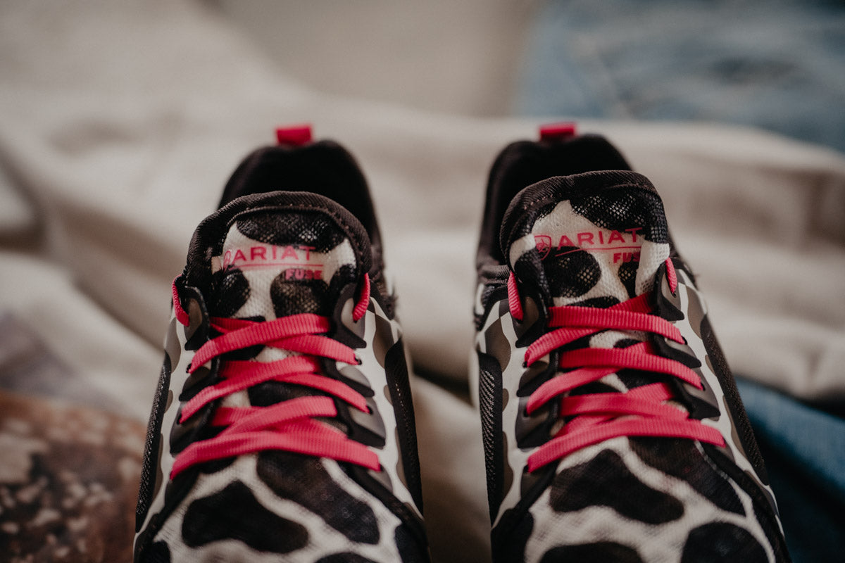 Ariat Cowprint Athletic Trainer Shoe (Sizes 6 ONLY)