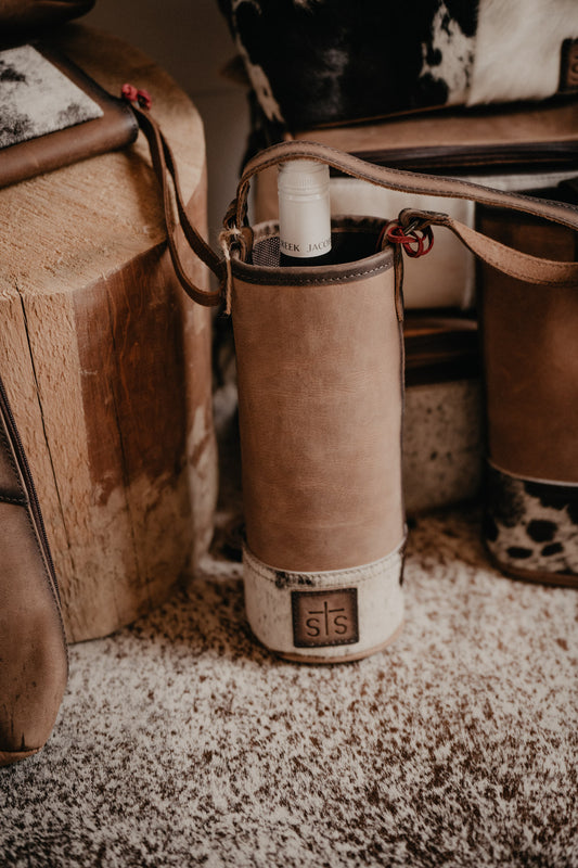 Cowhide Single Wine Bag by STS Ranchwear