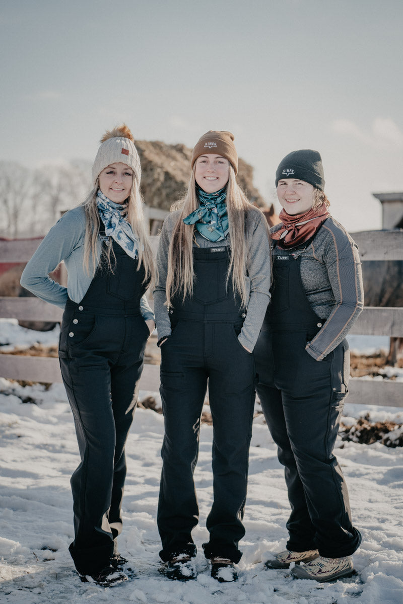 Cowgirl Tuff Fleece Lined Microfibre Winter Bibs (1 L Only)