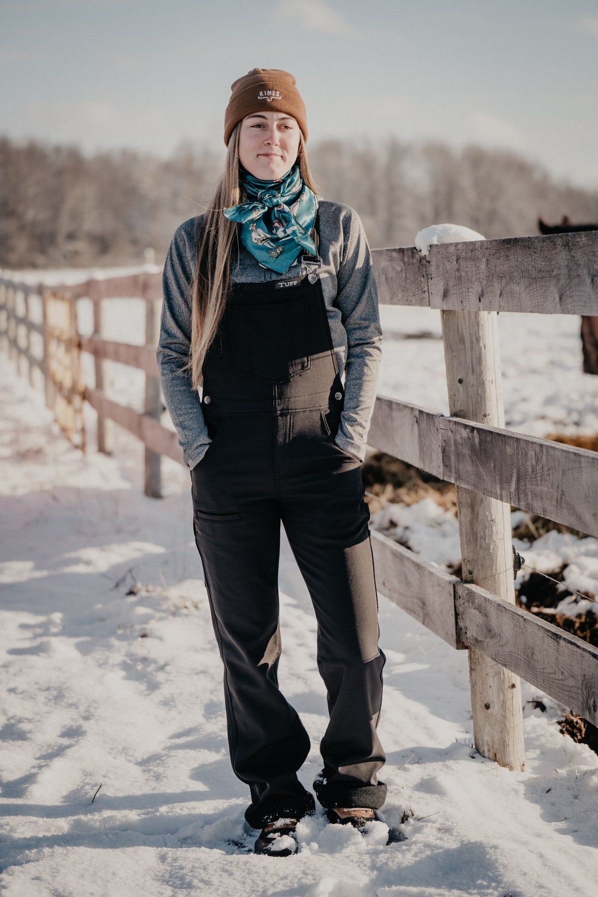 Cowgirl Tuff Fleece Lined Microfibre Winter Bibs (1 L Only)