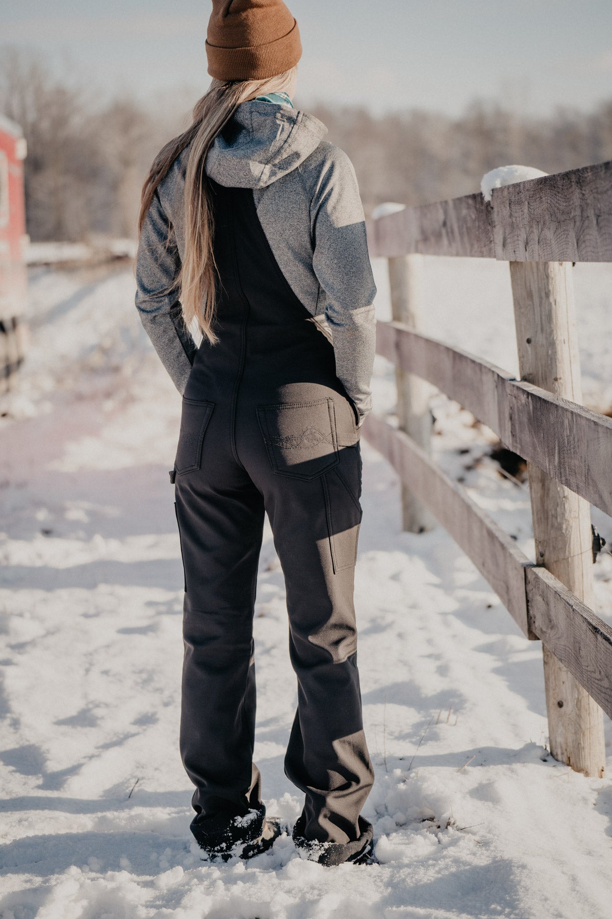 Cowgirl Tuff Fleece Lined Microfibre Winter Bibs (1 L Only)