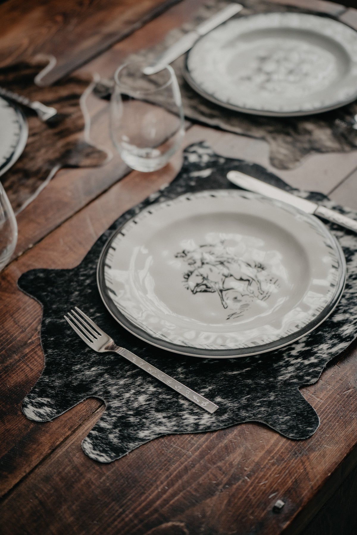 Hide Shaped Cowhide Placemat