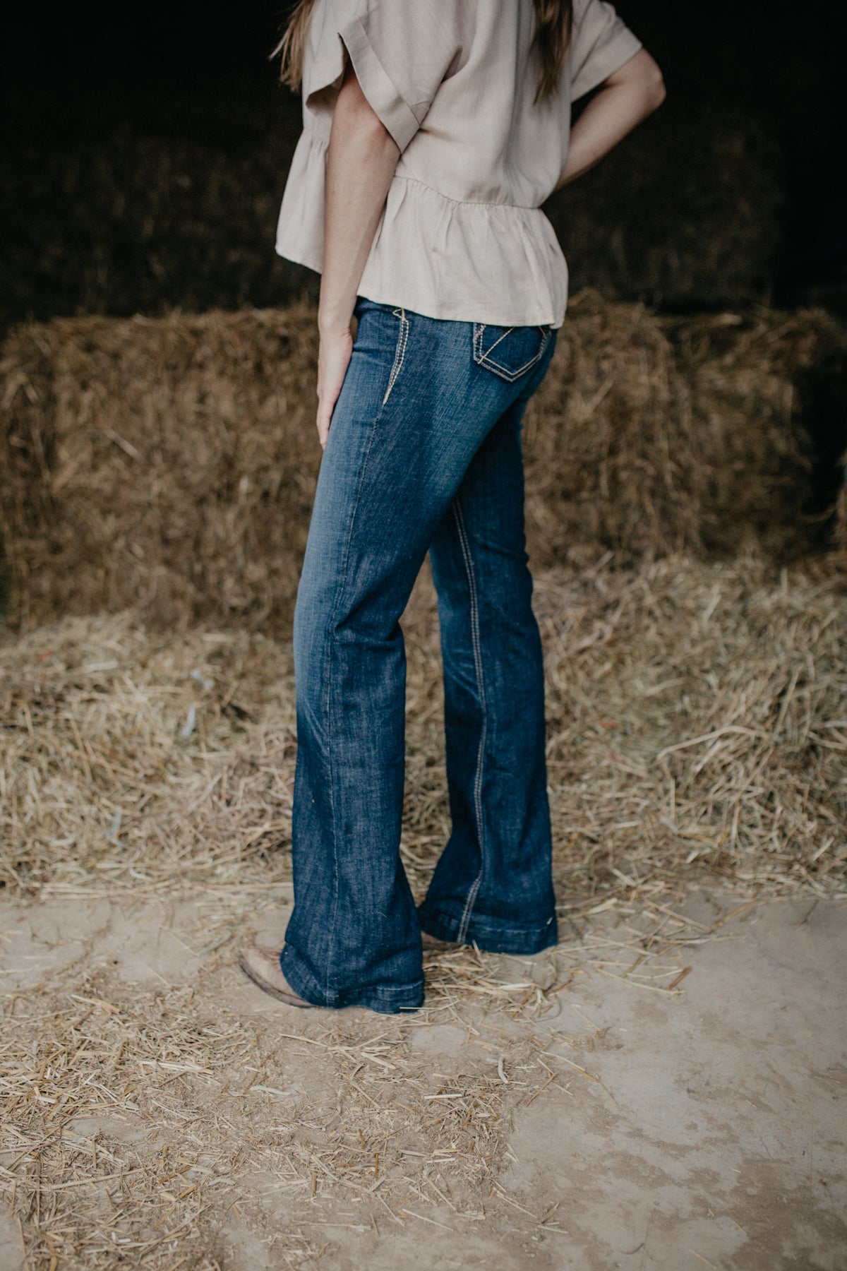 'Ella' High Rise Ariat Trouser Jean (Sizes 25-34)