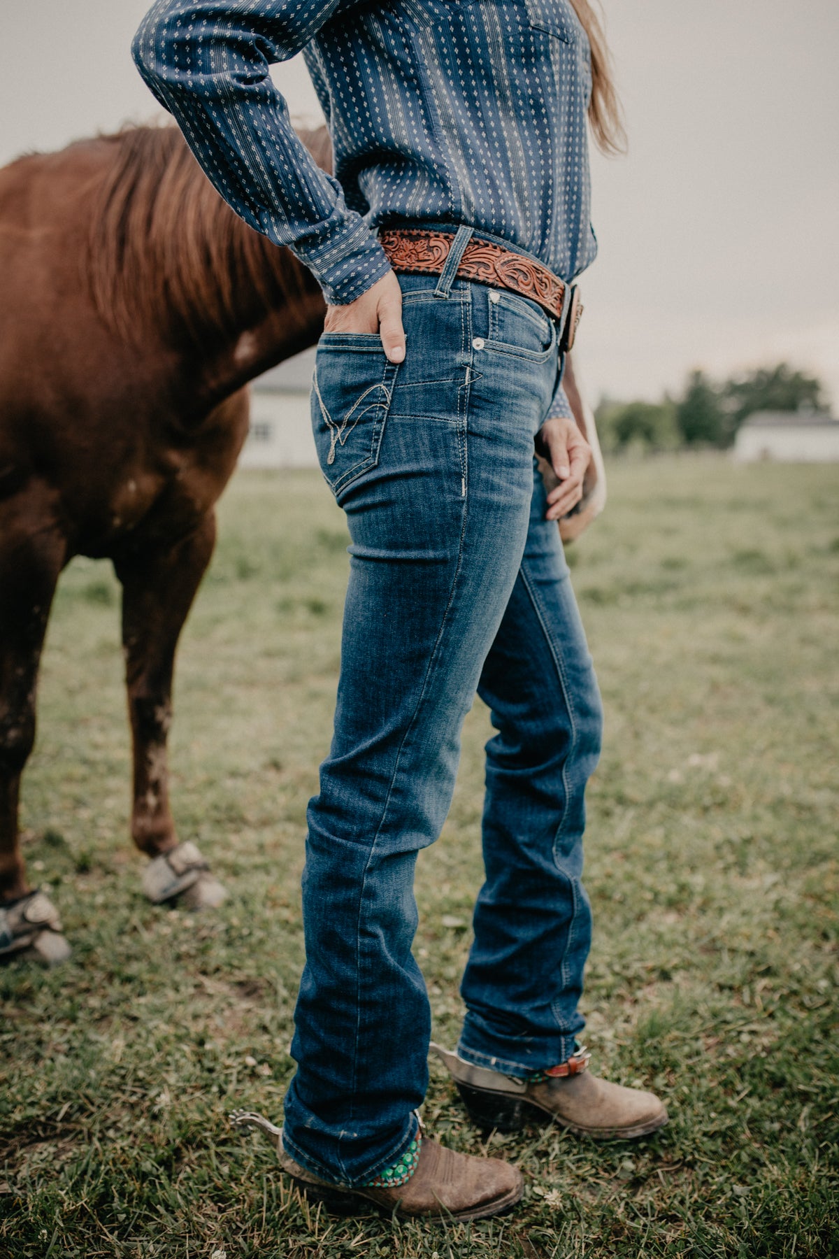'Abby’ Ariat Perfect Rise Straight Leg Jean (Sizes 25-24W Extended)