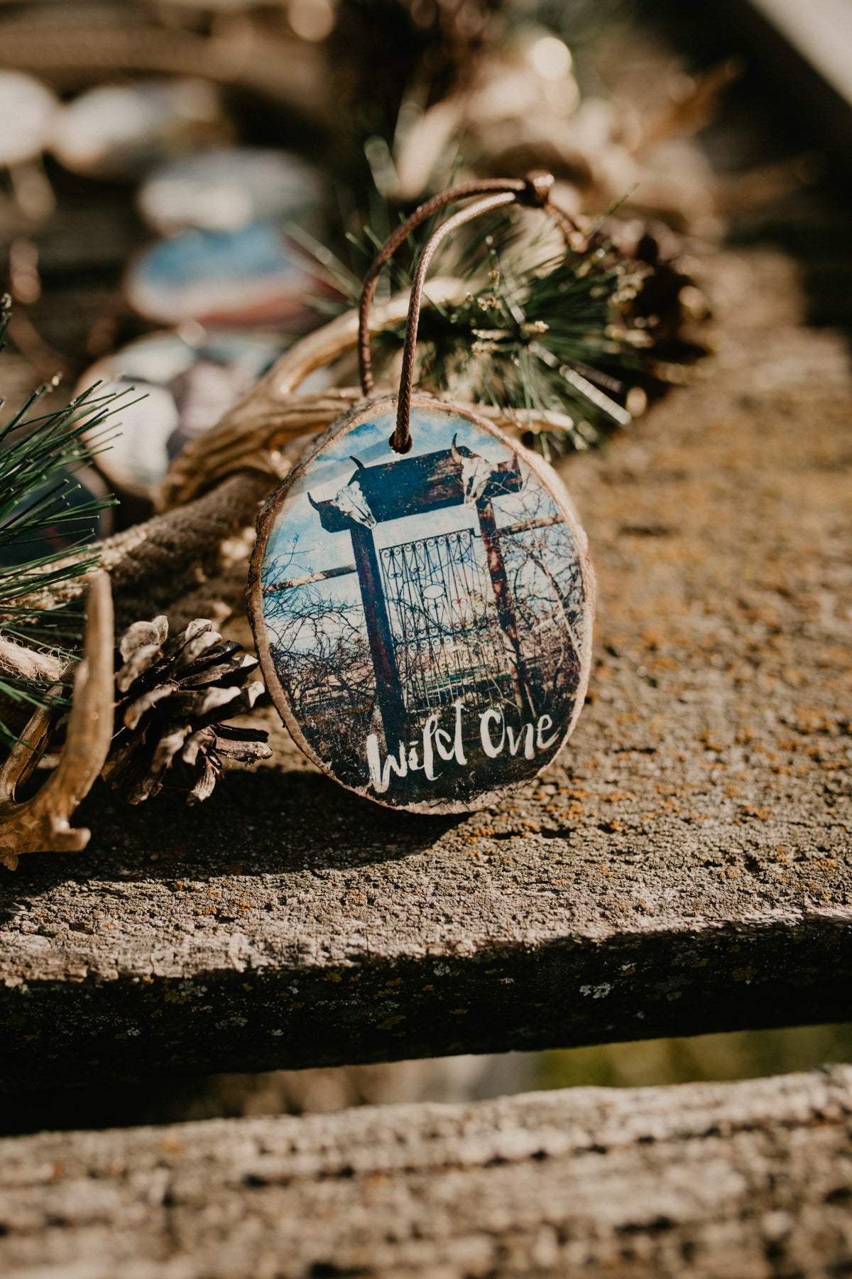 Wooden Tree Slab Ornaments