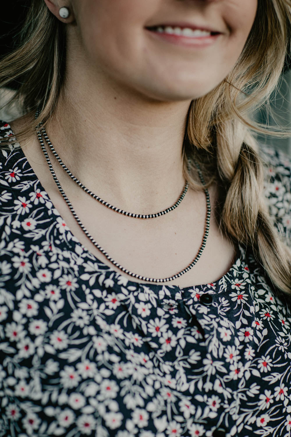 3mm Genuine Navajo Pearl Necklace (16")