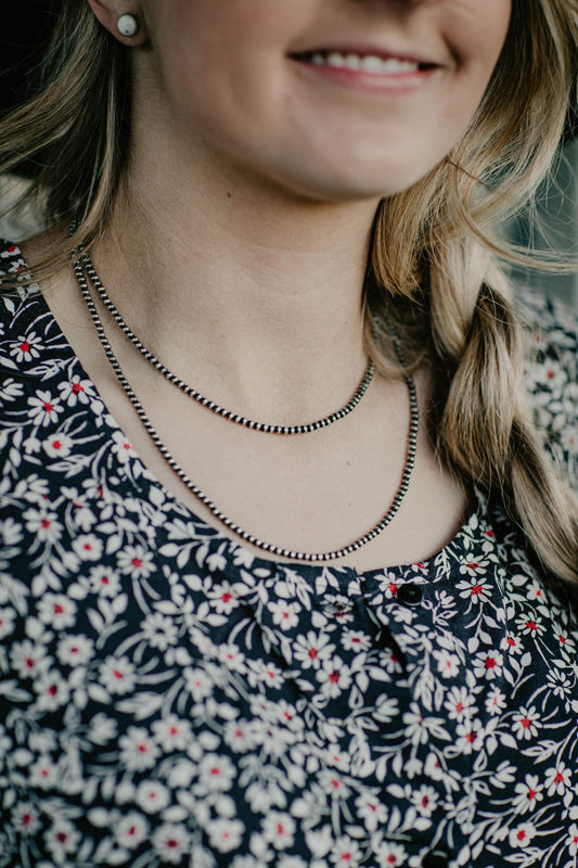 3mm Genuine Navajo Pearl Necklace (16")