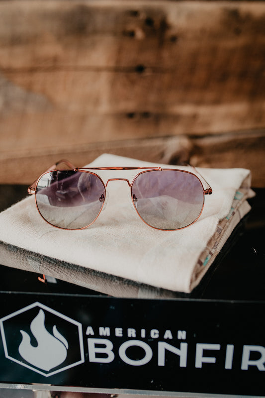 'Lariat' American Bonfire Co. Aviator Sunglasses (2 Colours)