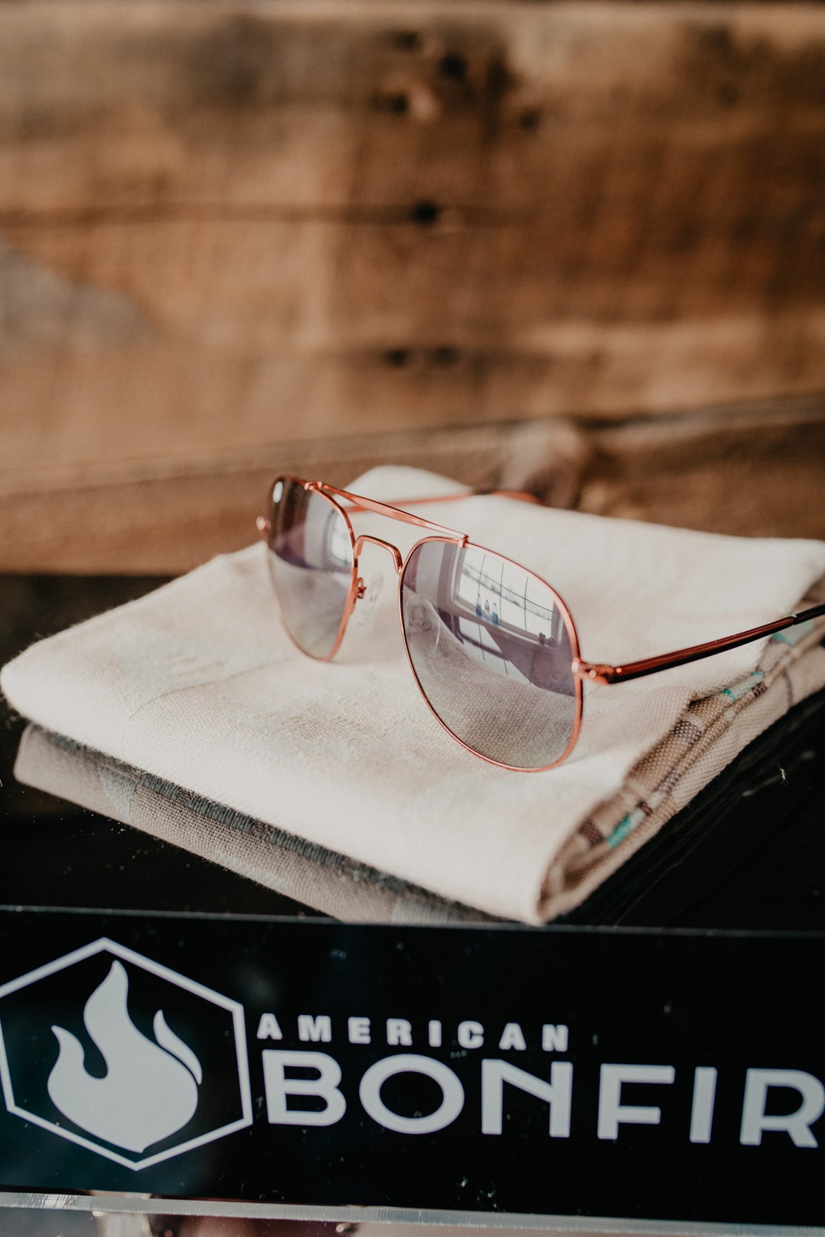 'Lariat' American Bonfire Co. Aviator Sunglasses (2 Colours)